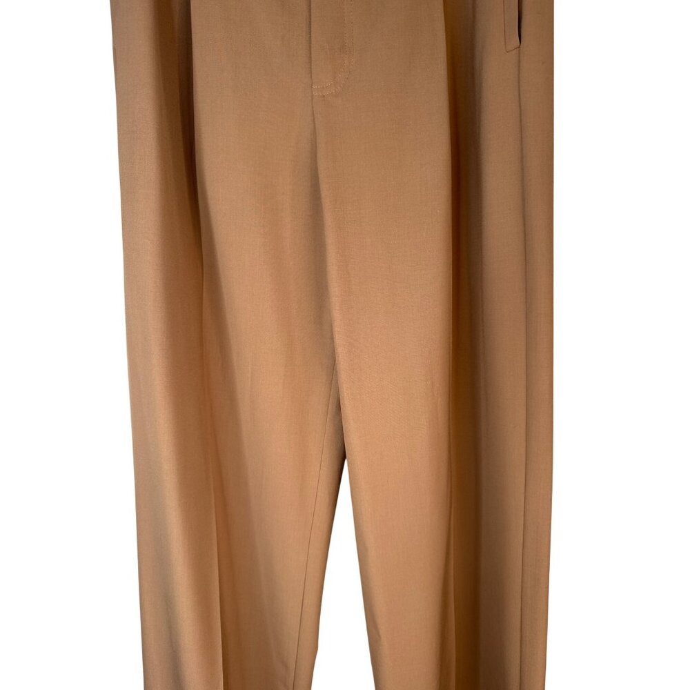 ZARA Small Beige Wide-Leg Pants - Picture 10 of 14